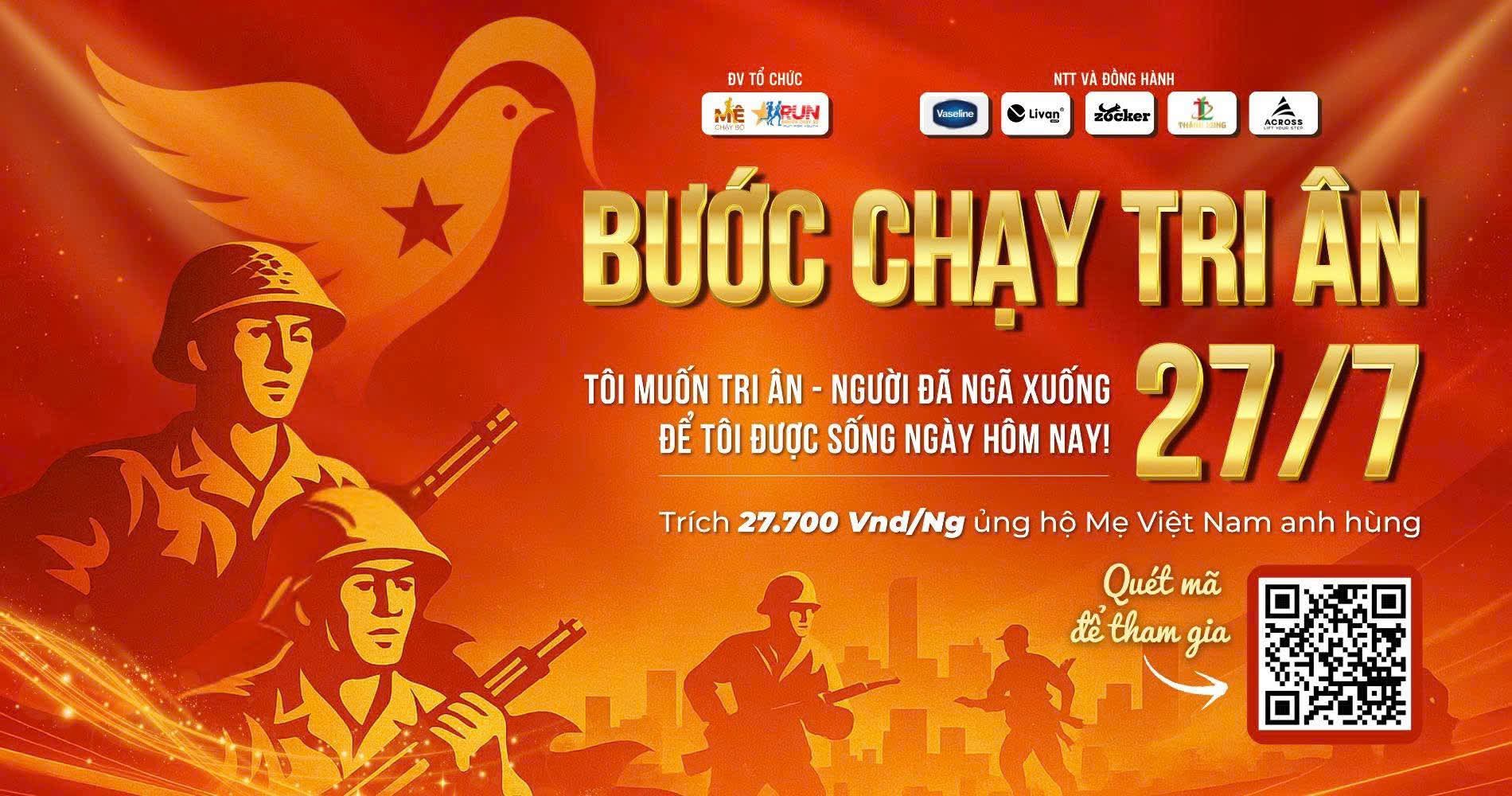 Bước Chạy Tri Ân 27/07 - Ghi nhớ lịch sử bằng những bước chân hiện tại